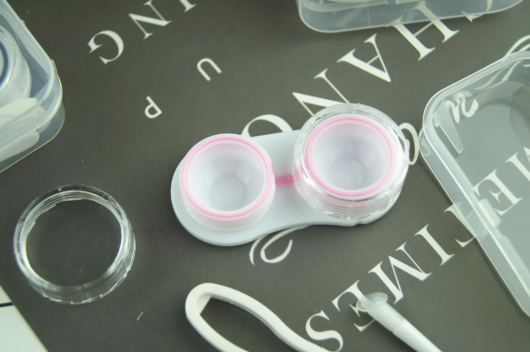 Description Picture 3 of itemRandom Candy Color Transparent Contact Lens Case Mix Colour Contact Lenses Casing