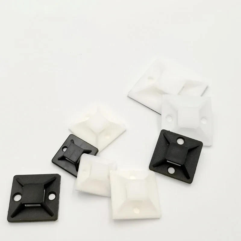 Description Picture 2 of itemCable Tie Bases Mount 3M Glue Wire Removable Self Adhesive Wall Holder Car Fixing Seat Clamps Suction Positioning Sucker100PCS