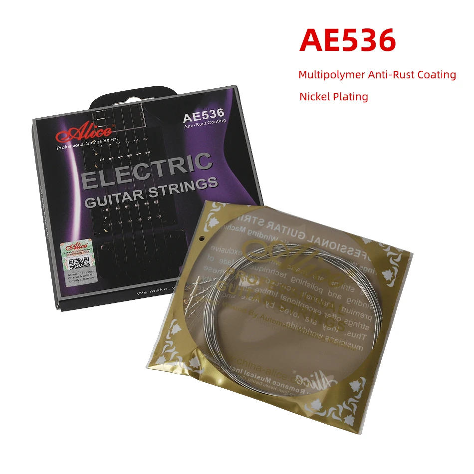 Description Picture 6 of itemAlice Professional Strings Series AE536 AE537 Electric Guitar Strings Set Multipolymer Anti-Rust Coating