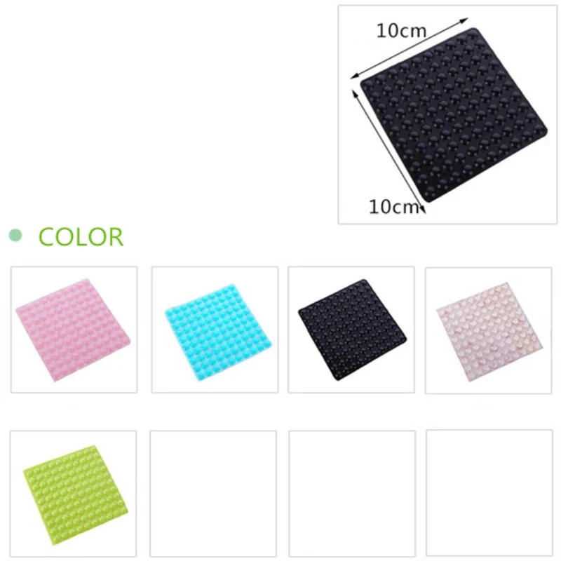 Description Picture 2 of item100PCS Self Adhesive Buffer Pads Silicone Door Stopper Cabinet Bumpers Wall Protector Furniture Refrigerator Anti-crash Pad