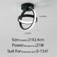 Round Black 21cm