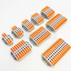 Wire Connectors SPL-22-2 Terminal Block push-in Quick Connector Docking Wiring Connector Electrical plug in fast Cable Connector