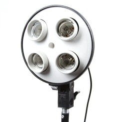 4 in 1 E27 Light Lamp Bulb Head Bracket Umbrella Holder For Photo Studio Softbox