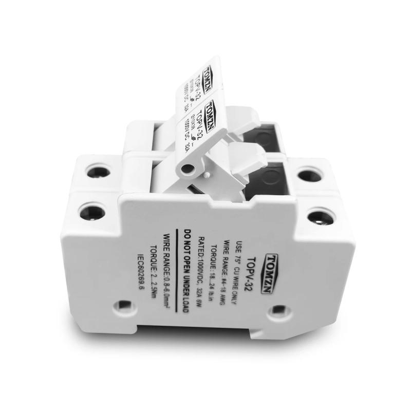 Description Picture 5 of item2P Parallel DC Fuse Holder 10*38mm High Voltage Solar PV 1000V TOMZN TOPV-30