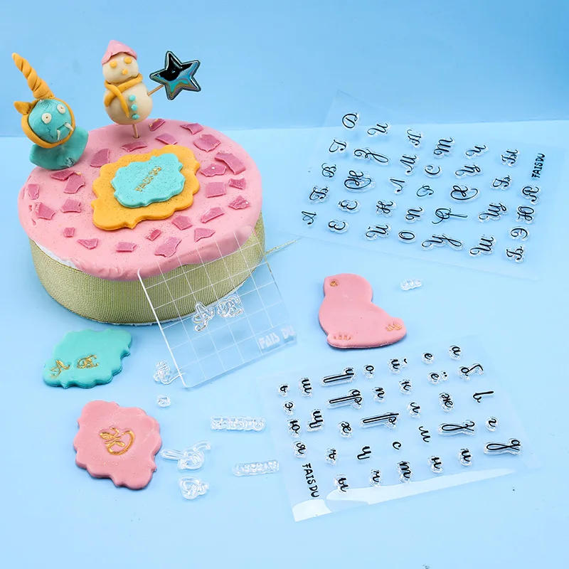 Description Picture 2 of itemStamps for Cookies Letters Cake Sweet Letters Stamp Fondant Embossing DIY Alphabet Cutter Pastry Accessories Decorating Tools