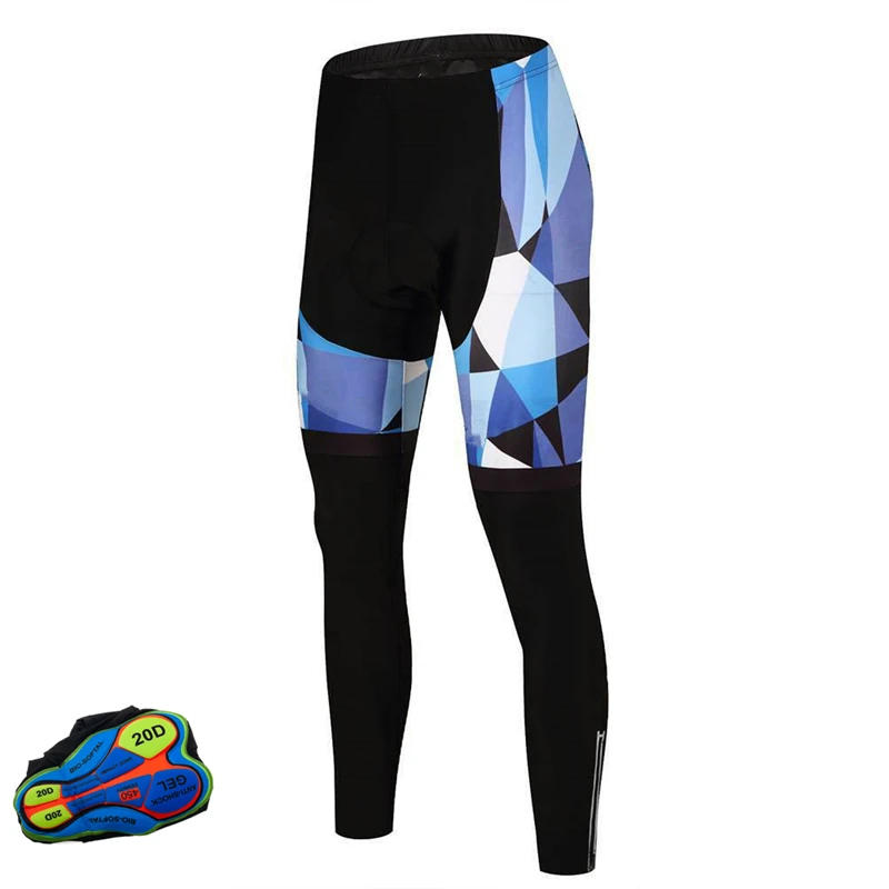 Description Picture 5 of itemMan Pro Shockproof Bicycle Long Pants Cycling Bibs trousers Mountain Bike Breathable Men's Gel Padded Bike Tights Triathlo