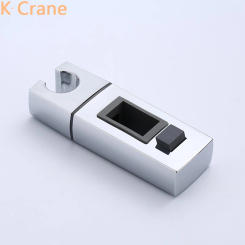 Shower Accessories Wall Mounted Bath Head Holder Square Rod Support Bracket ABS Showers Stand Chrome Slide Rail Bar Shower Seat