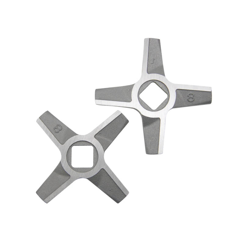 Description Picture 3 of item#8 Meat Grinder Knife Stainless Steel Mincer Blade Spare Parts for Zelmer 887.8 MM1200 Bosch MFW3X1B MMWPL Kitchen Appliance 2pc