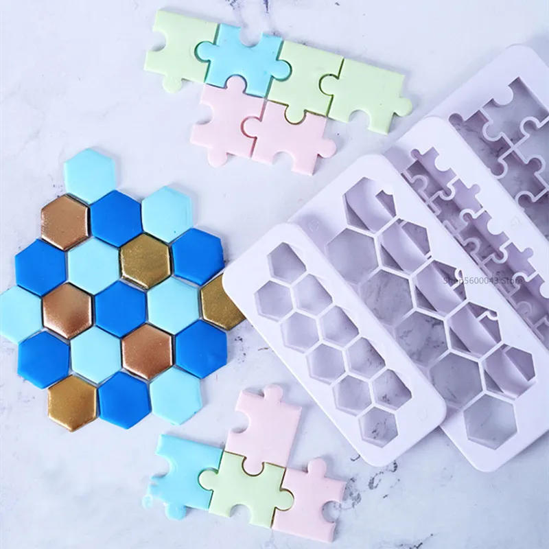 Description Picture 6 of item3pcs Polymer Clay Tool Plastic Cutting Molds Hexagon/Round/Square/Fish Scales Geometric Shape Designer Diy Earring Pottery Tools