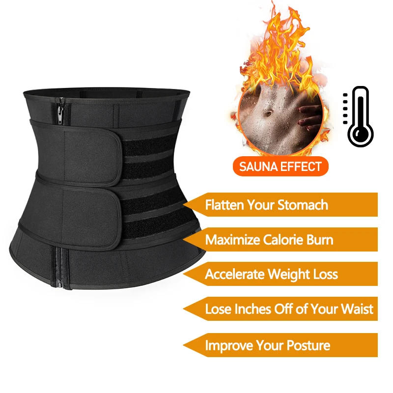 Description Picture 4 of itemShaperwear Waist Trainer Neoprene Sauna Belt for Women Weight Loss Cincher Body Shaper Tummy Control Strap Slimming Fitness Belt