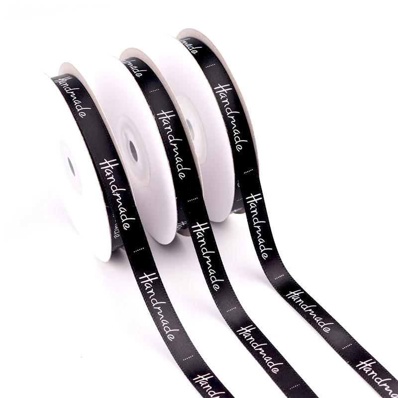 Description Picture 6 of item10mm 5Yards Handmade Letter Satin Ribbons Gifts Box Packaging Wedding Festival Party Decorations DIY Bow Craft Bouquet Supplies