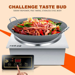 Concave Embedded Induction Cooker Desktop Induction Cooker High Power Hot Pot Electric Stove Cooking Machine 5KW