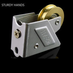 2pcs/lot Panning Cupboard Door Sliding Track Wheels Rollers Home Sliding Door Window Stainless Steel Pulley  Furniture Hardware