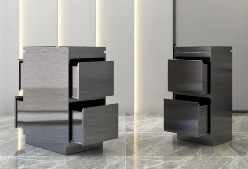 Description Picture 6 of itemAll stainless steel barbershop, tool cabinet, hair salon, special hair salon, hair locker, clipping mirror cabinet