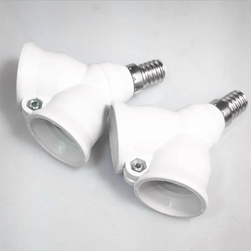 Description Picture 5 of item2 In 1 Adjustable E14 Socket Base Bulb Extender E14 To 2E14 Light Lamp Bulb Adapter Lamp Holder Converter For LED Bulb Light