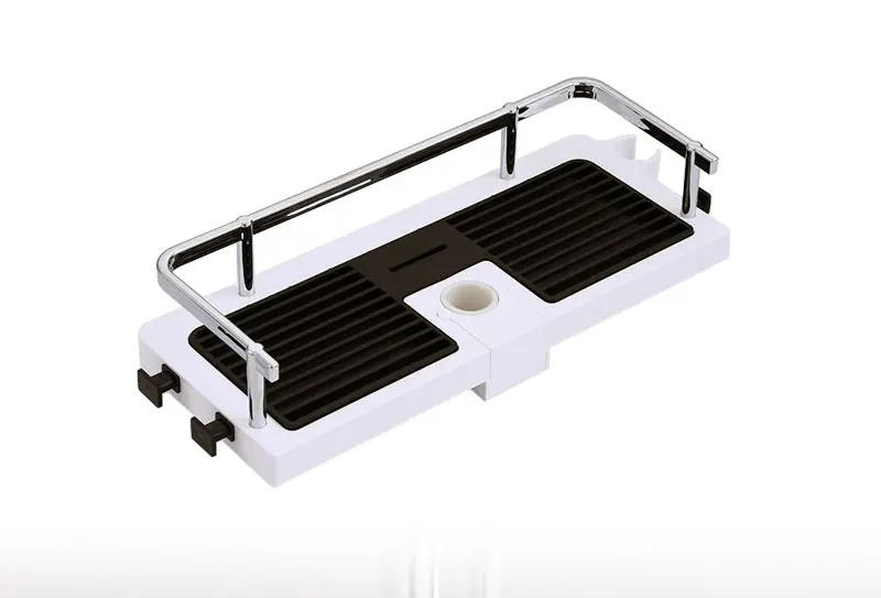 Description Picture 2 of itemBathroom Shelf Shower Shelf Shelf Shampoo Tray Rack Free Drilling Floating Shelf Wall Hanging Bathroom Accessories Corner Shelf
