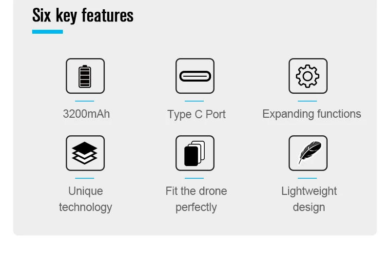 Description Picture 3 of itemSTARTRC Osmo Pocket 2 Portable Power Bank Mobile 3200mAh Battery Charger Handheld Charging Hub For DJI Pocket 2 PTZ Camera