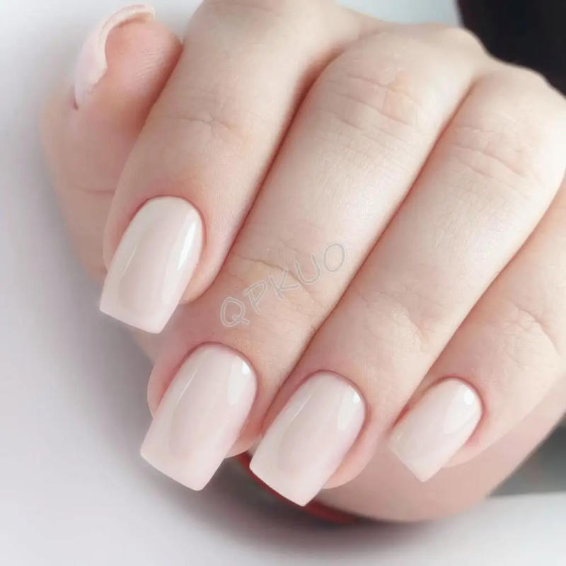 Description Picture 5 of item24Pcs Long Square Fake Nails With Jelly Glue Glossy Deep Red Artificial Press On False Nails DIY Finger Tip Manicure Tool