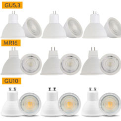 5X Dimmable LED Spot light GU10 MR16 GU5.3 led lamp COB Chip 30 Beam Angle Spotlight Table Lamps Super Bright 220V 110V