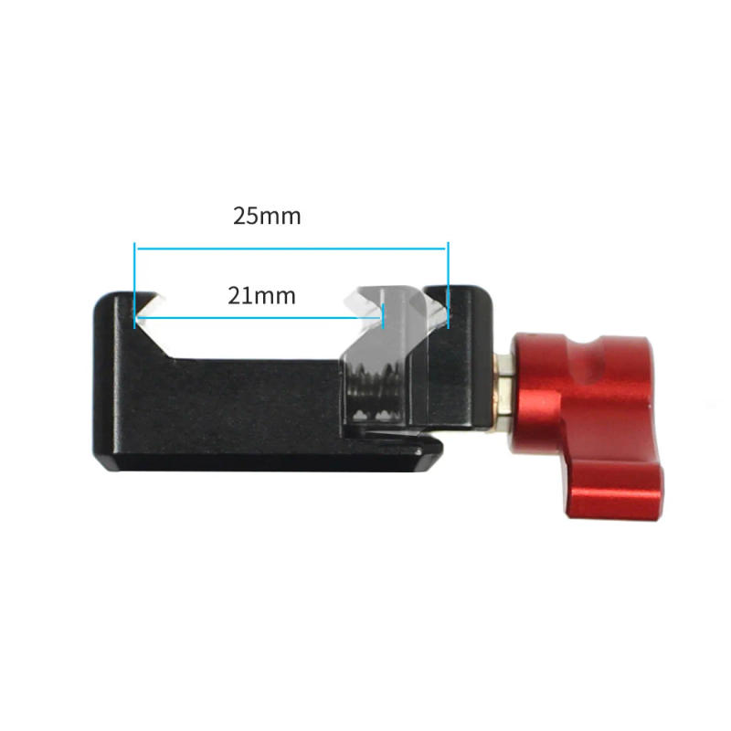 Description Picture 3 of itemQuick Release NATO Rail Clamp 1/4" 3/8" Mounting Holes for Cold Shoe Monitor Support DSLR Camera Cage Rig Extension Magic Arm