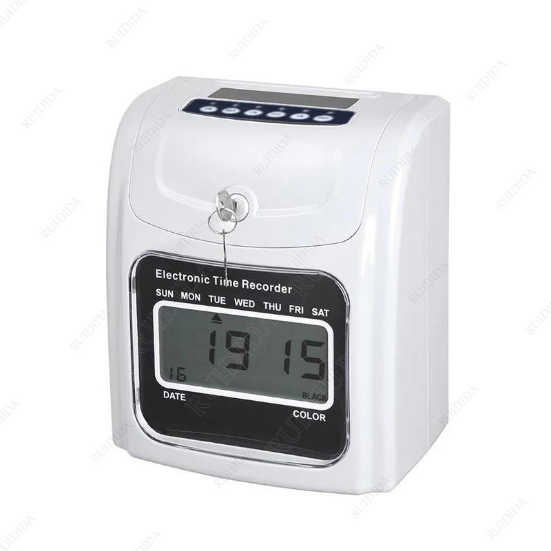 Description Picture 5 of itemRecorder Digital Time Recorder Attendance Machine Time Card for Recorder Office Factory Staffs Employee Check in Time Recording