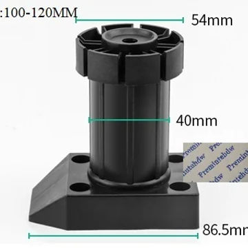 10Pcs Heavy Duty Plastic Cabinet Adjustable Feet Kitchen Leveler Leveling Leg Plinth PVC Wooden Toekick Clip