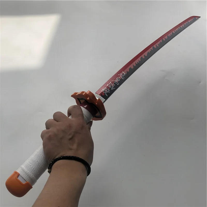 Description Picture 6 of item80cm Demon Slayer Sword Katana JaponesaTanjirou Anime Swords Weapon Model Ninja Kids Toys Cosplay Swords Prop Boy Gift Toy Sword