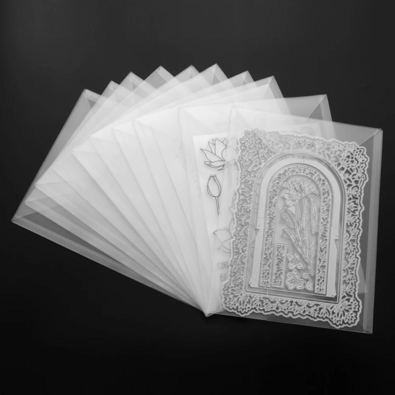 Description Picture 6 of item10Pcs Large Die & Stamp Storage Bag Used To Store Cutting Dies Hot Foil Plates Embossing Folders Organizer Holders Bags