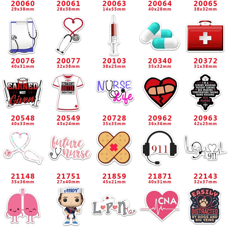 Description Picture 2 of item10 pcs medical treatment   Resin Flatback for Hair Bows Planar Resin Crafts Custom Resin for DIY Phone Decorations PR20060