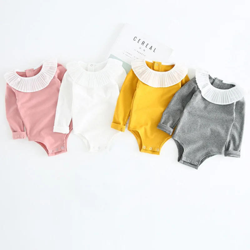 Description Picture 2 of itemCute Baby Girl Clothes Summer Newborn Baby Clothing For Girls Long Sleeve Kids Boys Jumpsuit Knit Baby Girls Rompers Spring