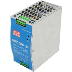 NDR-240 12V 24V DIN rail switching power supply is easy to install and easy to operate, small space occupation