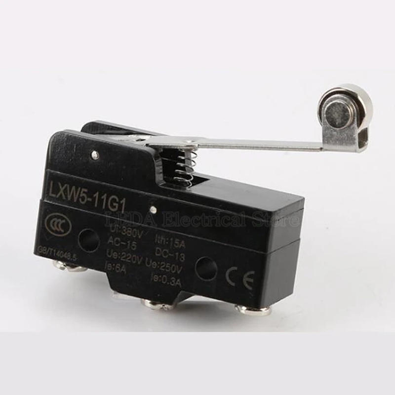 Description Picture 6 of item1Pcs LXW5-11G1/Z-15GW2-B 15A 380V Parallel Roller Hinge Lever Micro Limit Switch Travel Switch