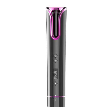 LED Display Cordless Automatic Curler with USB Rechargeable wireless Auto curling iron with factory price