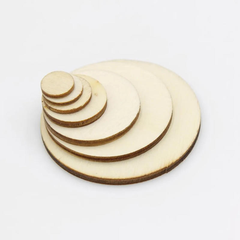 Description Picture 2 of item15-100pcs DIY Craft Unfinished Natural Wood Slices Circles Log Discs For Crafts DIY Craft Rustic Wedding Ornaments