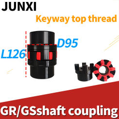 Shaft Coupler GR/GS42 ballscrew Jaw spider plum XL D95 L126 steel Flexible Coupling 30/32/34/38/42/40/44/45/48mm CNC Motor