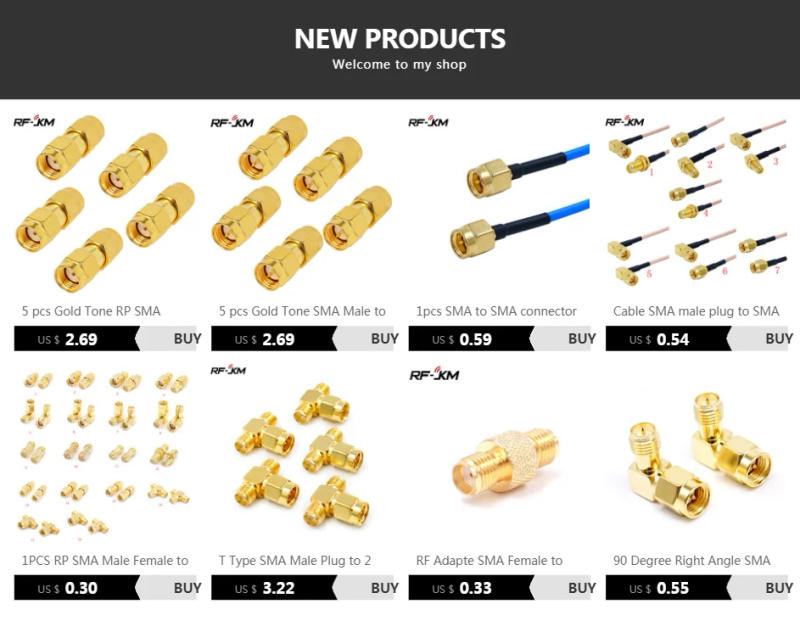 Description Picture 2 of item2pcs 2W 6GHz 50 ohm SMA Male RF Coaxial Termination Dummy Load Gold Plated Cap Connectors Accessories