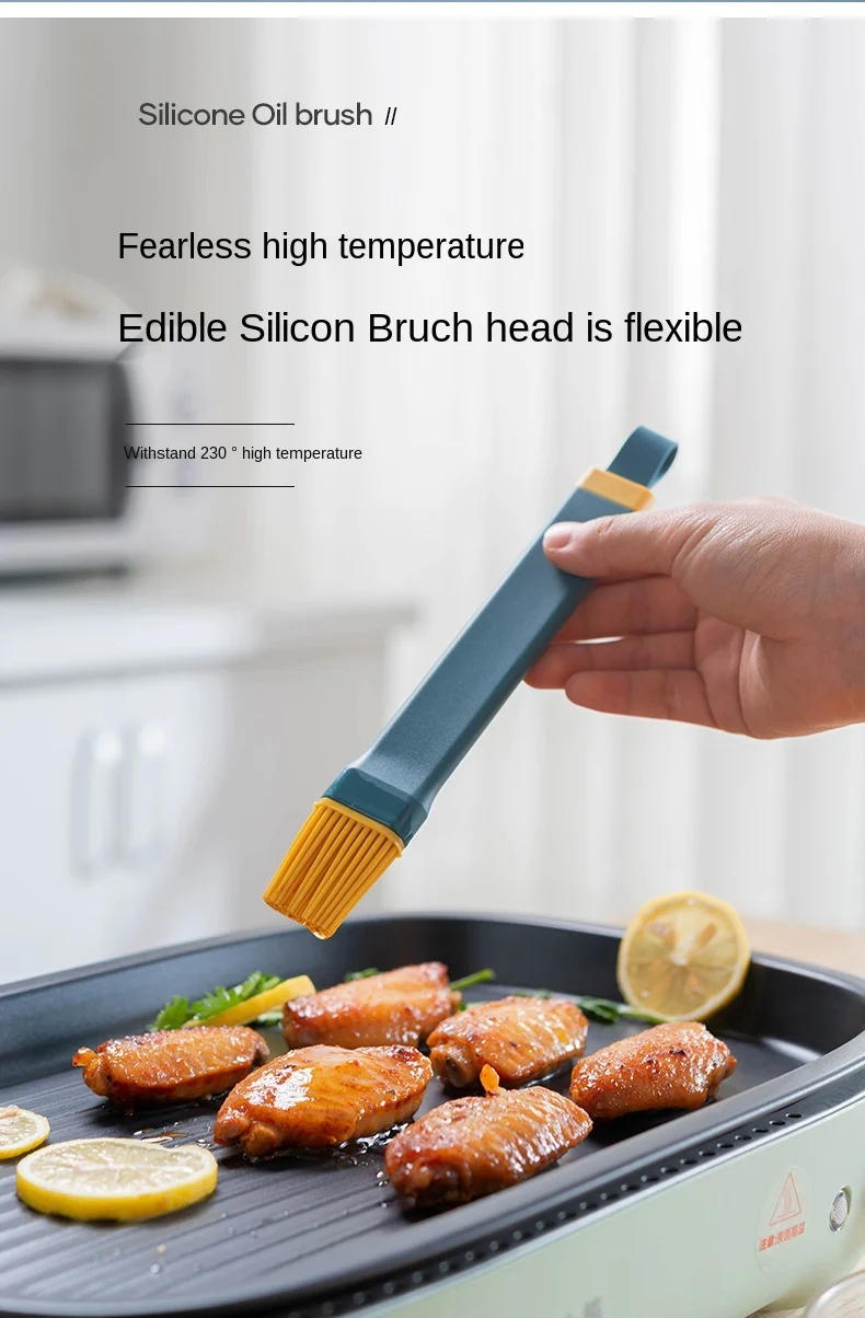 Description Picture 4 of itemSmall Kitchen Baking Lint - free High Temperature Resistant Silicone Oil Brush for Barbecue Home