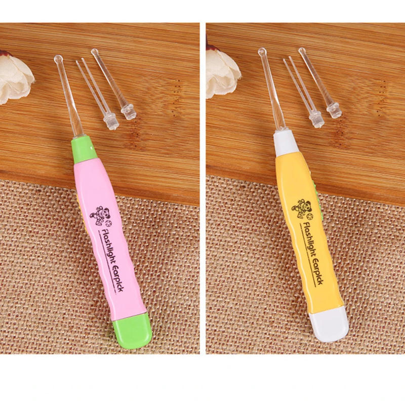 Description Picture 4 of itemPlastic Flashlight Earpick Earwax Cleaner LED EAR Care Ear Syringe Spoon With Flashlight Cleaning Ears Light Ershao EAR Spoon