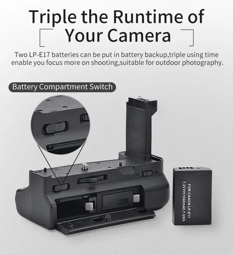 Description Picture 6 of itemEOS RP Battery Grip For Canon EOS RP replacement EG-E1 Hand Grip