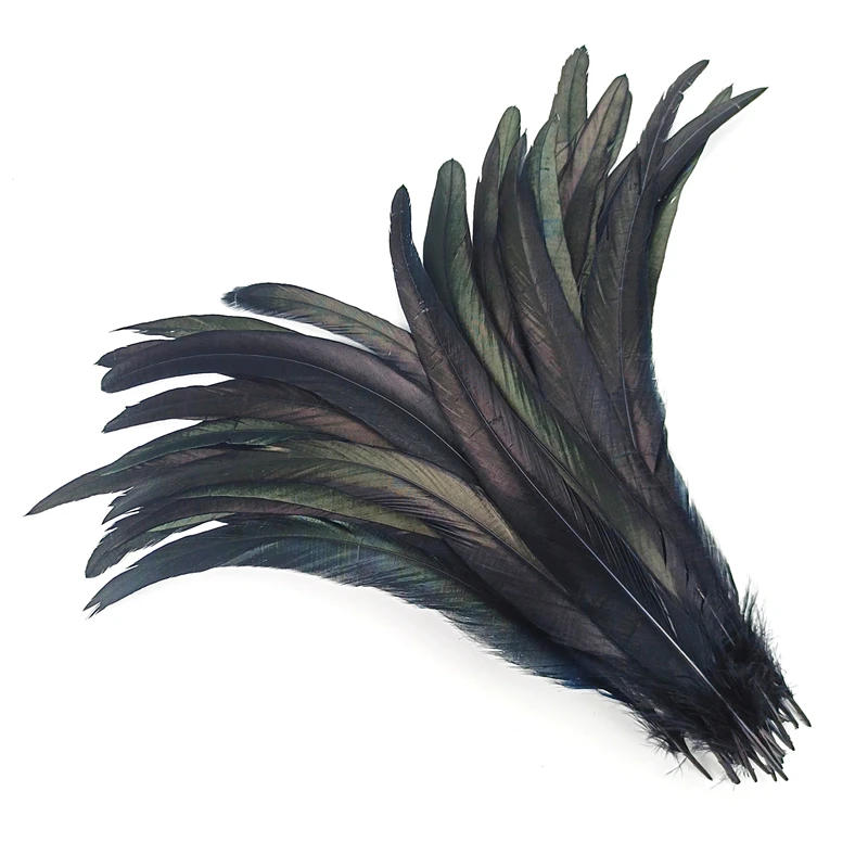 Description Picture 4 of item100Pcs/Lot 40-45cm Rooster Tail Feathers for Crafts Carnival Accessories Wedding Party Decoration Colored Long Feather Headdress