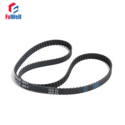 Closed Loop XL 514/530/540/552/570XL Timing Belt XL Type Transmission Pulley Belt 10mm/15mm Belt Width Black Rubber Gear Belt