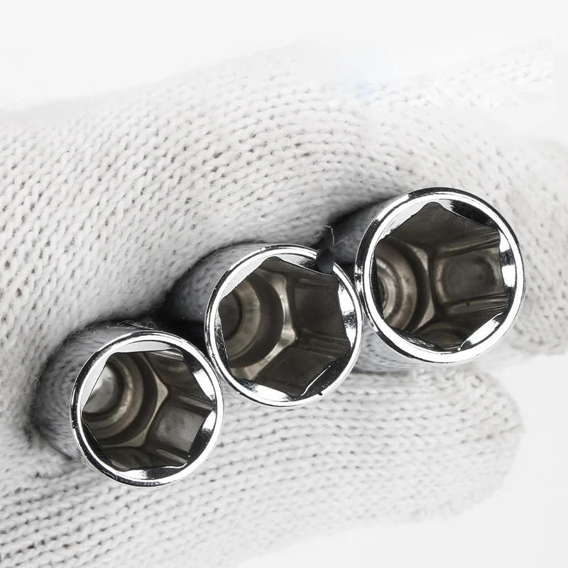 Description Picture 5 of item1pcs 1/4 inch Drive 4-13mm Hex Deep Socket Wrench Head 6 Point Long Sleeve for Ratchet Wrench Auto Repair Hand Tool Nut Removal