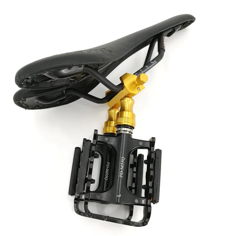 Description Picture 3 of itemFolding Bike For Brompton Quick Release Pedal Portable Adapter Aluminum Alloy Mount Fixed Base Bicycle Accessories