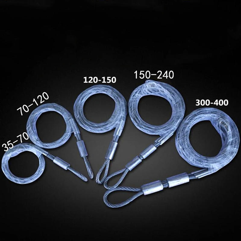 Description Picture 5 of itemCable Traction Pull Wire Mesh Sleeve Wire Mesh Sleeve Middle Steel Wire Mesh Sleeve Rotary Connector Tension Sleeve Mesh Cover