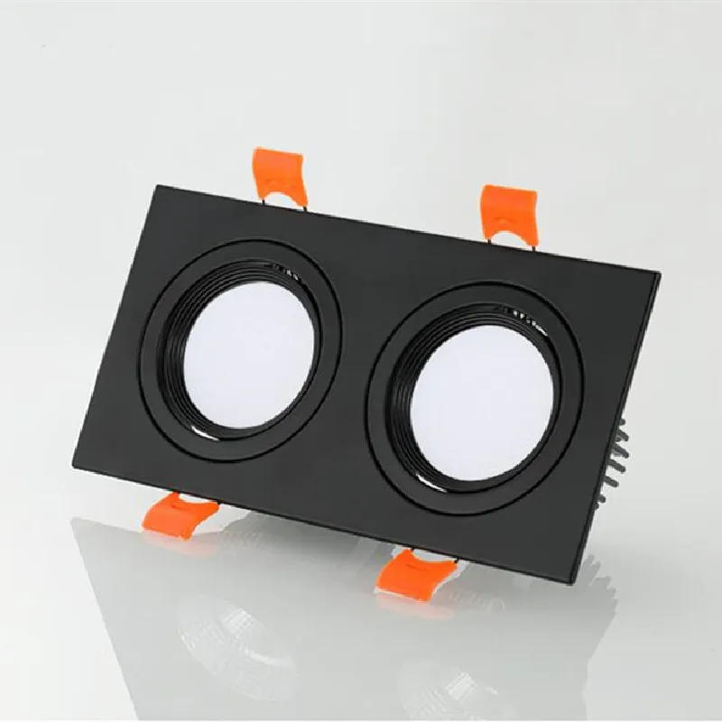 Description Picture 5 of itemAnti-glare Double Square Dimmable LED Downlight COB Recessed LED Ceiling Lamp Spot Light 20w 24W 30W AC85-265V Indoor Lighting