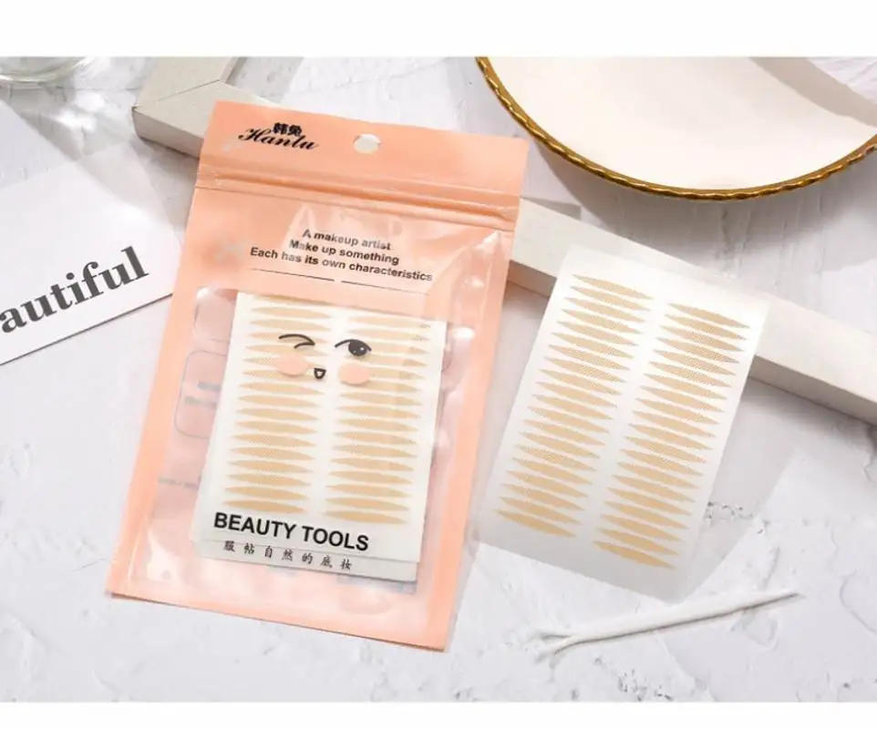 Description Picture 2 of item120pcs/bag Invisible Eyelid Sticker Lace Eye Lift Strips Double Eyelid Tape Adhesive Stickers Eye Tape Tools Lash Tape Makeup