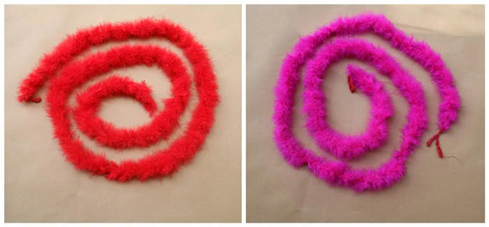 Description Picture 6 of itemTurkey Feather Boa Fluffy Plumas Rope Scarf Clothes Costumes Wedding Decoration Performance Dance Ostrich Plume Slim 2 Meters