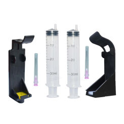 JS10 Nozzle 25.4mm 1 Inch Quick Dry Ink Cartridge Refill Tool and Nozzle Cleaning Kit for Handheld Inkjet Printer