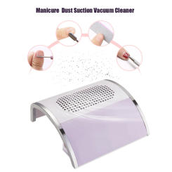 80W Nail Dust Vacuum Cleaner Nail Dust Collector All for Manicure Extractor Fan for Nails Vacuum Cleaner Dust Collector Tools