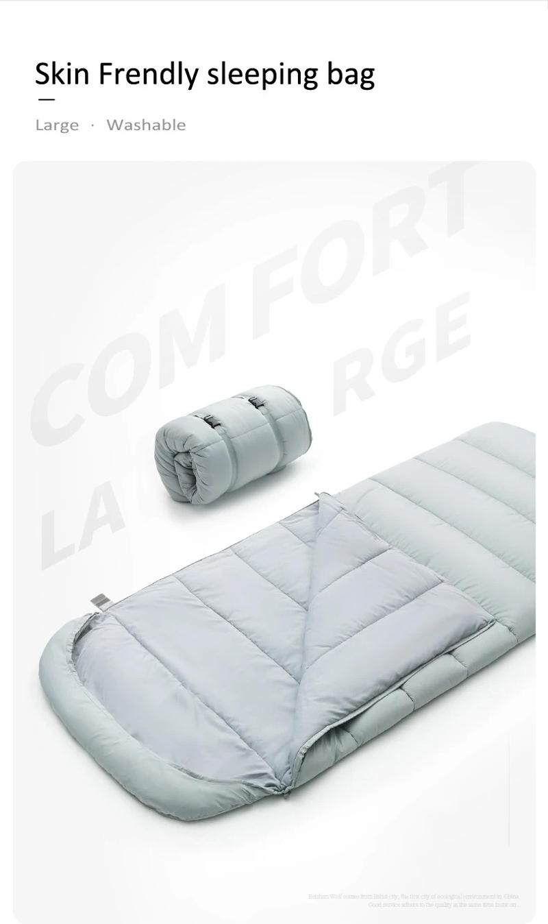 Description Picture 6 of itemBSWolf Large Camping Sleeping bag lightweight 3 season Loose Widen Huge bag long size with Liner for Adult Hiking fishing 캠핑 침낭